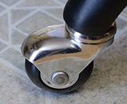 omega premium single wheel casters