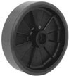 polyurethane on glass filled nylon wheels