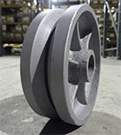 v groove ductile wheels